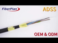 シングルシェイプ アウトドア エアリー ファイバー オプティック オール ダイエレクトリック 自己 サポート ケーブル ADSS